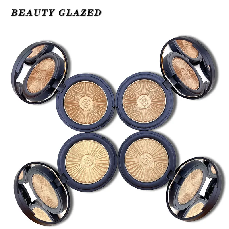 Красота глазурованное свечение набор запеченный хайлайтер ПАЛИТРА Shimmer Contouring Brighten 3D пудра макияж бронзатор