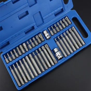 

40pcs/Set Torx Inner Hexagonal Star Batch Wrenches Set car Household Hand Tool Kits Set Multifunctional combination tools sets