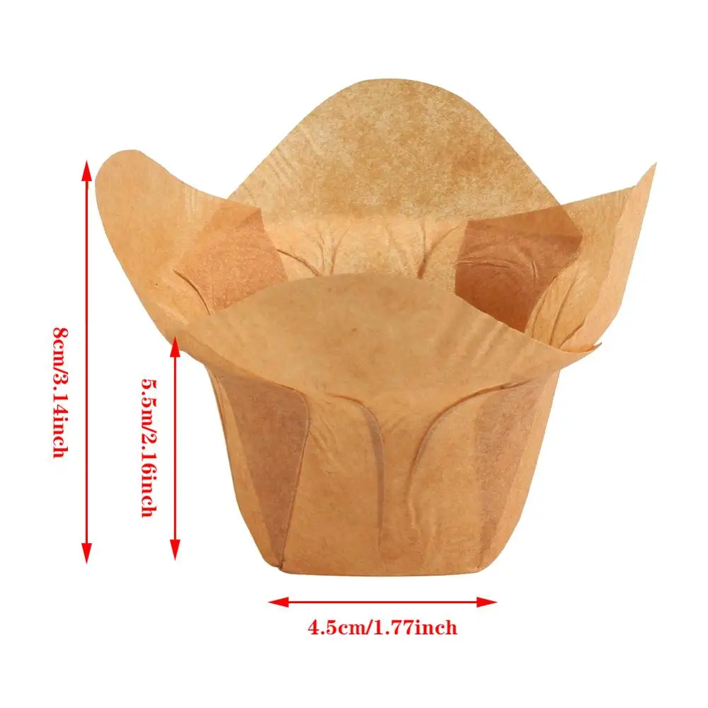 100Pcs Cupcake Muffin Liner Cupcake Holder Muffin Pan Cups Ramekin Holders Home Party Bakery Baking Store Uses