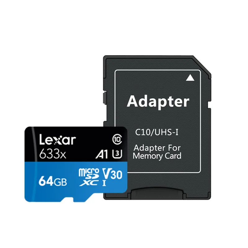 Lexar высокопроизводительный 633x microSDHC/microSDXC UHS-I Micro SD карта, 32 ГБ 128 ГБ 256 ГБ 512 Гб карта памяти до 100 МБ/с. TF карты - Емкость: 64GB