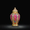 Antique Traditional Chinese qing dynasty vase Enamel Hexagonal Ceramic Ginger Jar Collection Jingdezhen Vase 2