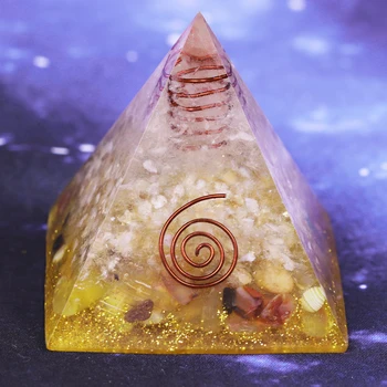 

Orgonite Pyramid Natural Ceregat Energy Generator Pyramid Yoga Energy Decoration Pyramid Resin Craft Feng Shui Ornaments