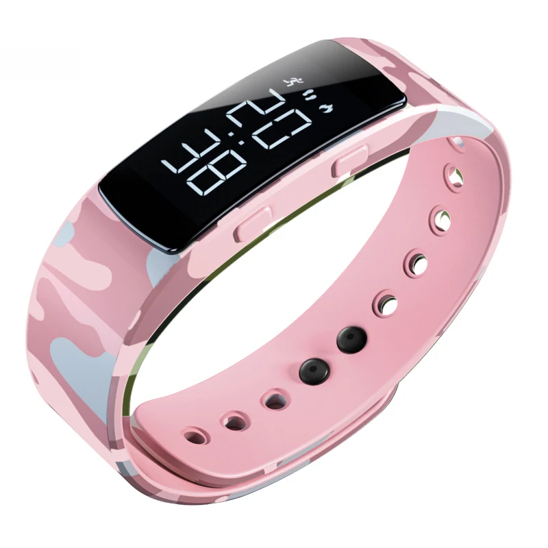 $10.39 Fashion Camouflage Luminous Clock Digital Watch Waterproof Women Electric Led Sports Watches Smart
