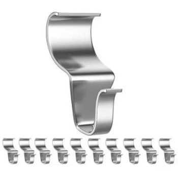 

Vinyl Siding Hooks for Hanging [50 Pack]Heavy Duty Stainless Steel Hooks Clips for Wreath Decor Tool Light Hanging