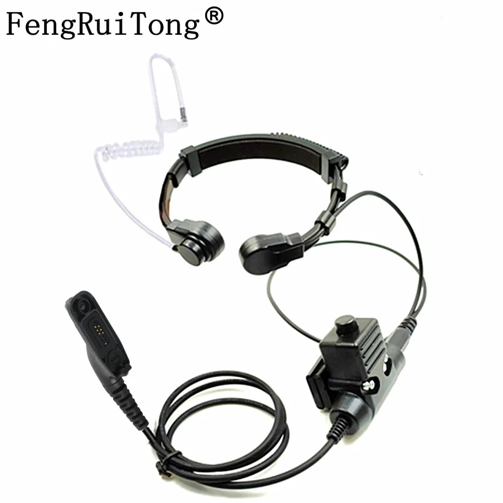 NATO Telescopic Throat Vibration Mic Headset Microphone U94 PTT Cable for Motorola Xir P8268 P8260 P8200 P8660 GP328D DP4400