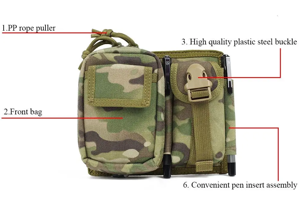 SINAIRSOFT Тактический Molle Чехол поясная сумка водонепроницаемый нейлон многофункциональная повседневная мужская маленькая сумка Мобильный чехол для телефона охотничья сумка