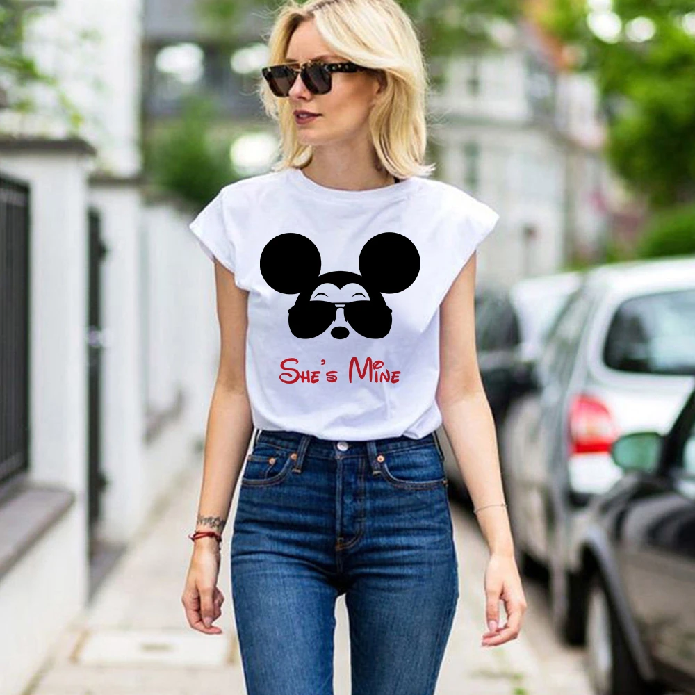 She's Mine Moda Instagram Edgy Camisetas Ropa Regalos de cumpleaños Camiseta Unisex Manga corta Europeo Hip Hop Ropa Mujer|Camisetas| - AliExpress