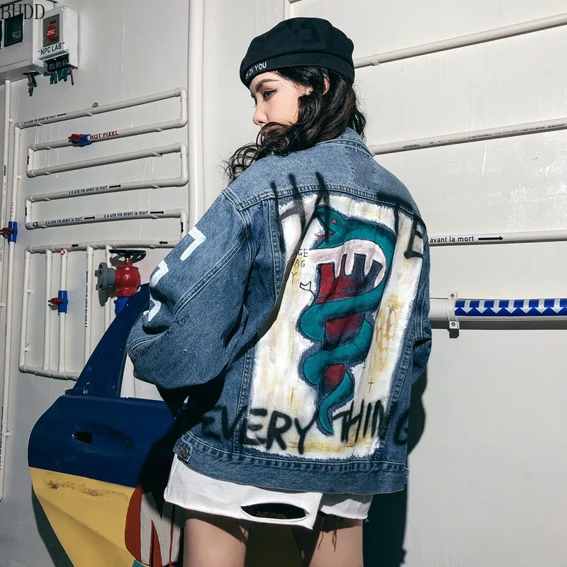 BHDD Jeans Women Jacket Korea Heavy 