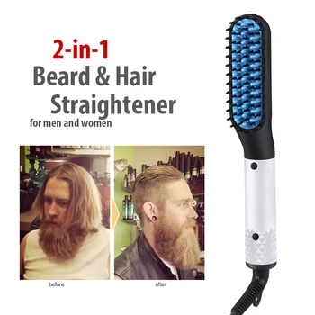 

Men's Beard Straightener Professional Beard Straightening Comb Tangle Hair Brush Beard And Hair Straightener Styling Tools