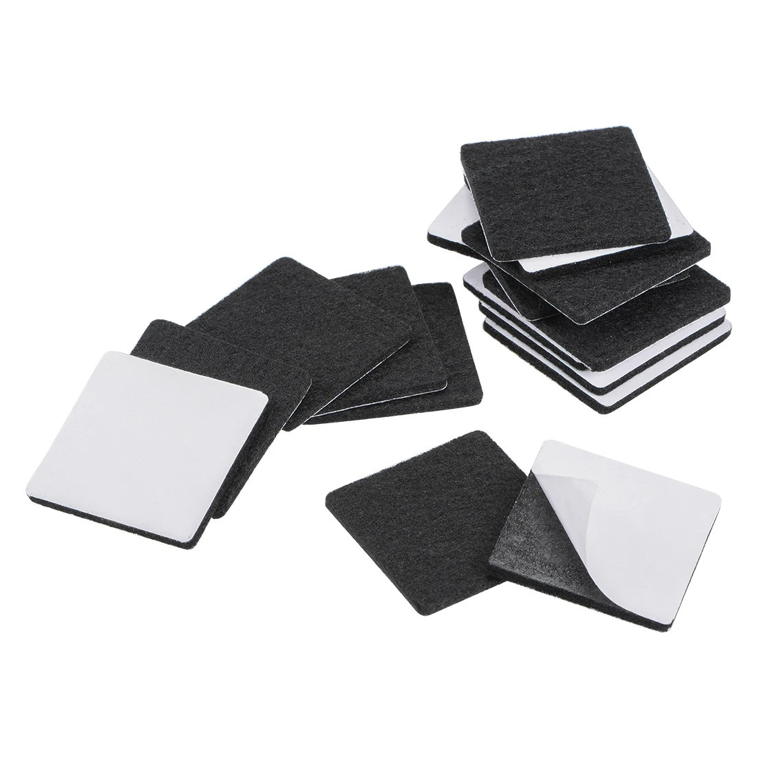 

uxcell Furniture Pads Adhesive Felt Pads 40mm x 40mm Square 3mm Thick Black 28Pcs