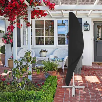 

Garden Portable Oxford Cloth Drawstring Weatherproof Large Umbrella Outdoor With Rod Universal Anti UV Protective Parasol Cover