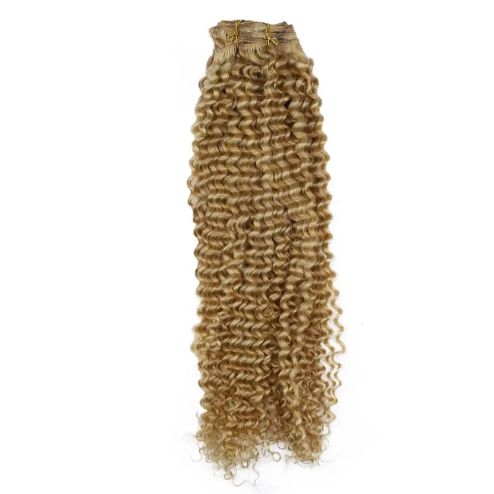 Moresoo  Wave Clip In Hair Extensions 100% Machine Remy Human Hair Clip ins Brazilian Hair 7pcs/100g 10-24 Inch Natural Hair