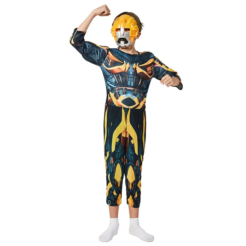 Трансформеры Шмель маскарадный костюм на Хеллоуин Детский для мальчиков подарок