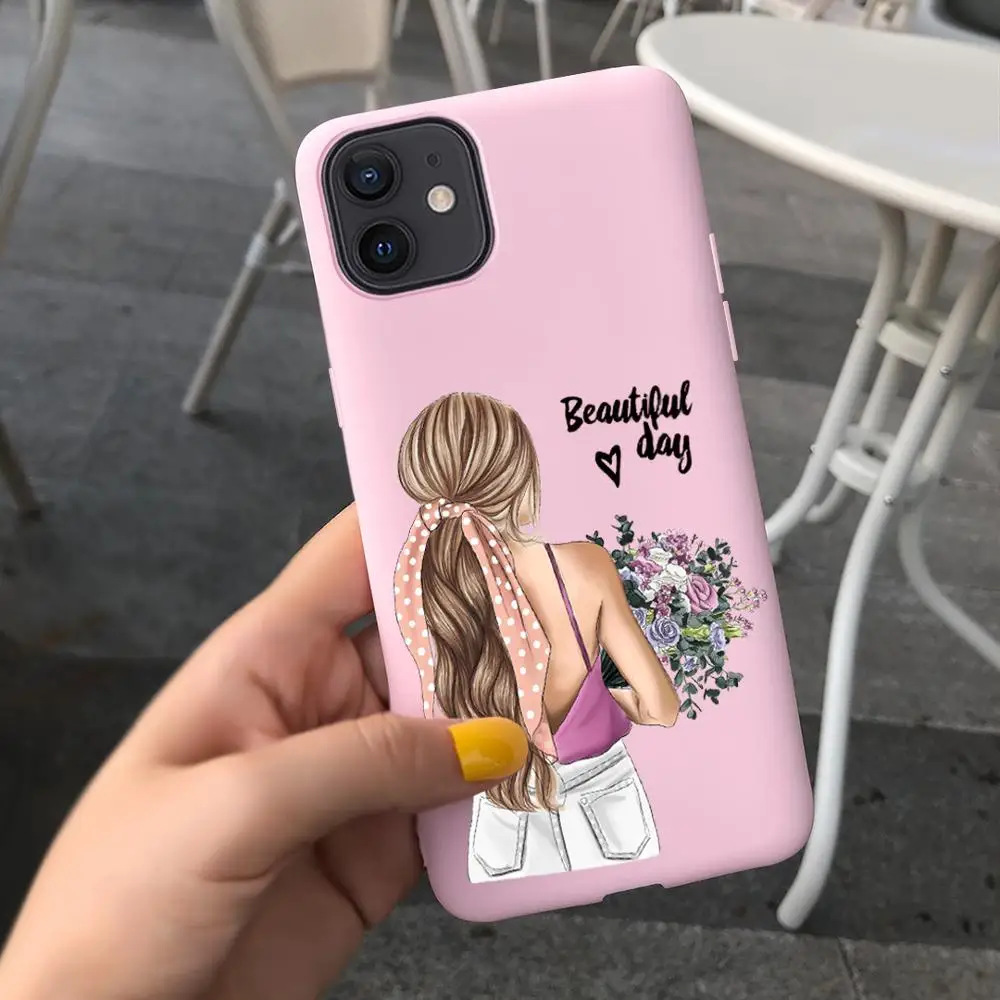 Чехол для телефона iphone 11 SE 2020 Модный женский чехол Iphone 12 Pro Max X XS XR 6 7 8 Plus задняя