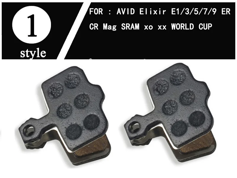 2 пары MTB горный велосипед дисковые Тормозные колодки для SRAM AVID ELIXIR E1/3/5/7/9 BB5 E9 BB7 J3 J5 J7 код R2011- DB1 S700 - Цвет: Style 1     2pair