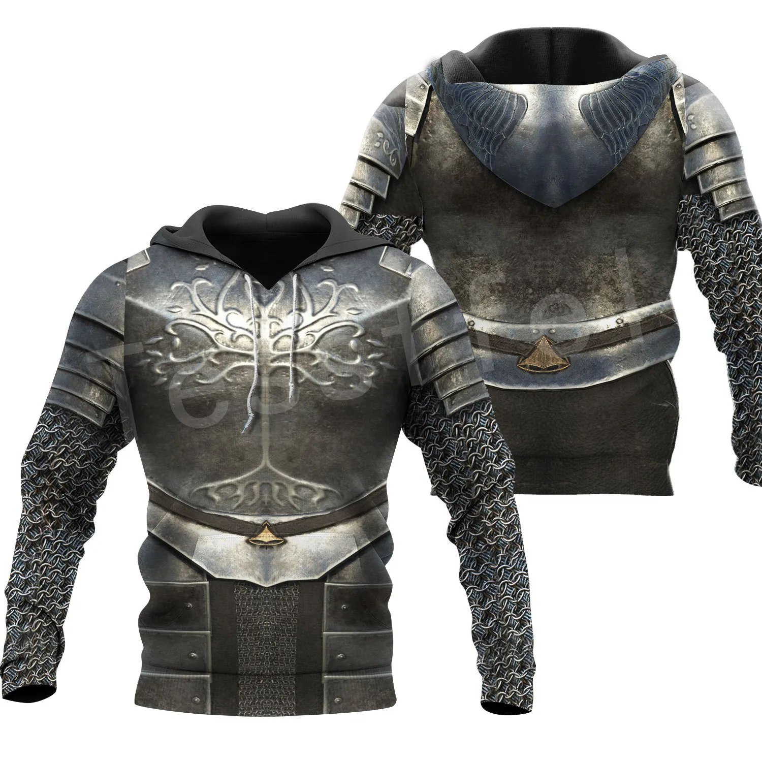 Армированный пуловер tessвам Knight Templar Armor в стиле Харадзюку новинка модный Забавный