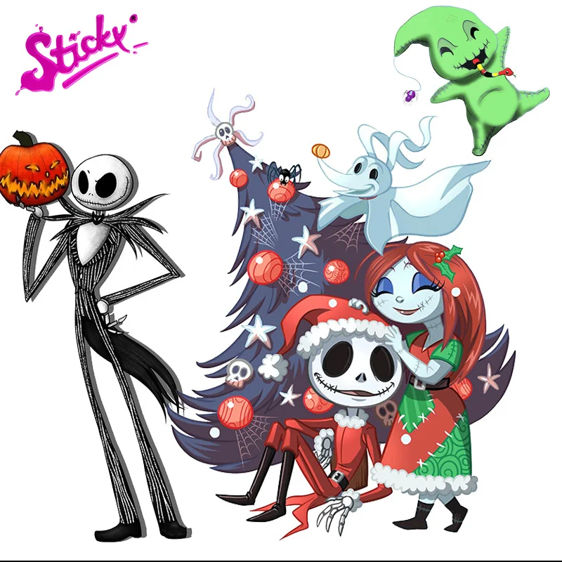 Sticky The Nightmare Before Christma Sally Anime Car Sticker Decalcomania Decor Moto Off-Road Laptop Trunk Adesivi Per Chitarra