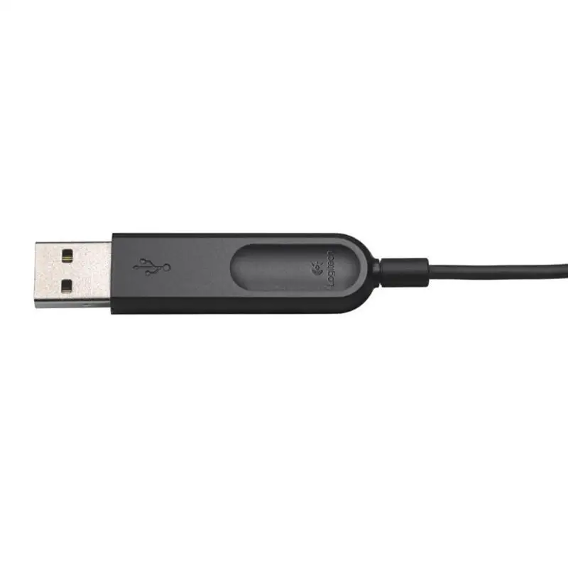 Гарнитура logitech H340, стерео usb-гарнитура с поворотным микрофоном для Windows MacOS ChromeOS, игровые наушники с креплением на голову для геймера