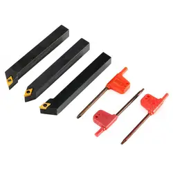 1/2 polegada cnc torno carboneto torneamento ferramenta conjunto de suporte indexável sdncn1212h07/sdjcr1212h07/sdjcl1212h07 com chave de lâmina dcmt21.51