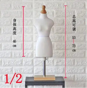 

1/2 FEMALE woman body mannequin sewing for female clothes,busto dresses form stand1:2 scale Jersey bust can pin 1pc C760