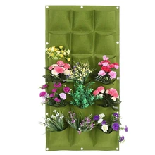 6/7/9/18 Pocket Vertical Grow Bags Hanging Wall Planting Bag Flower Growing Container Planter Pocket For Home Decoration