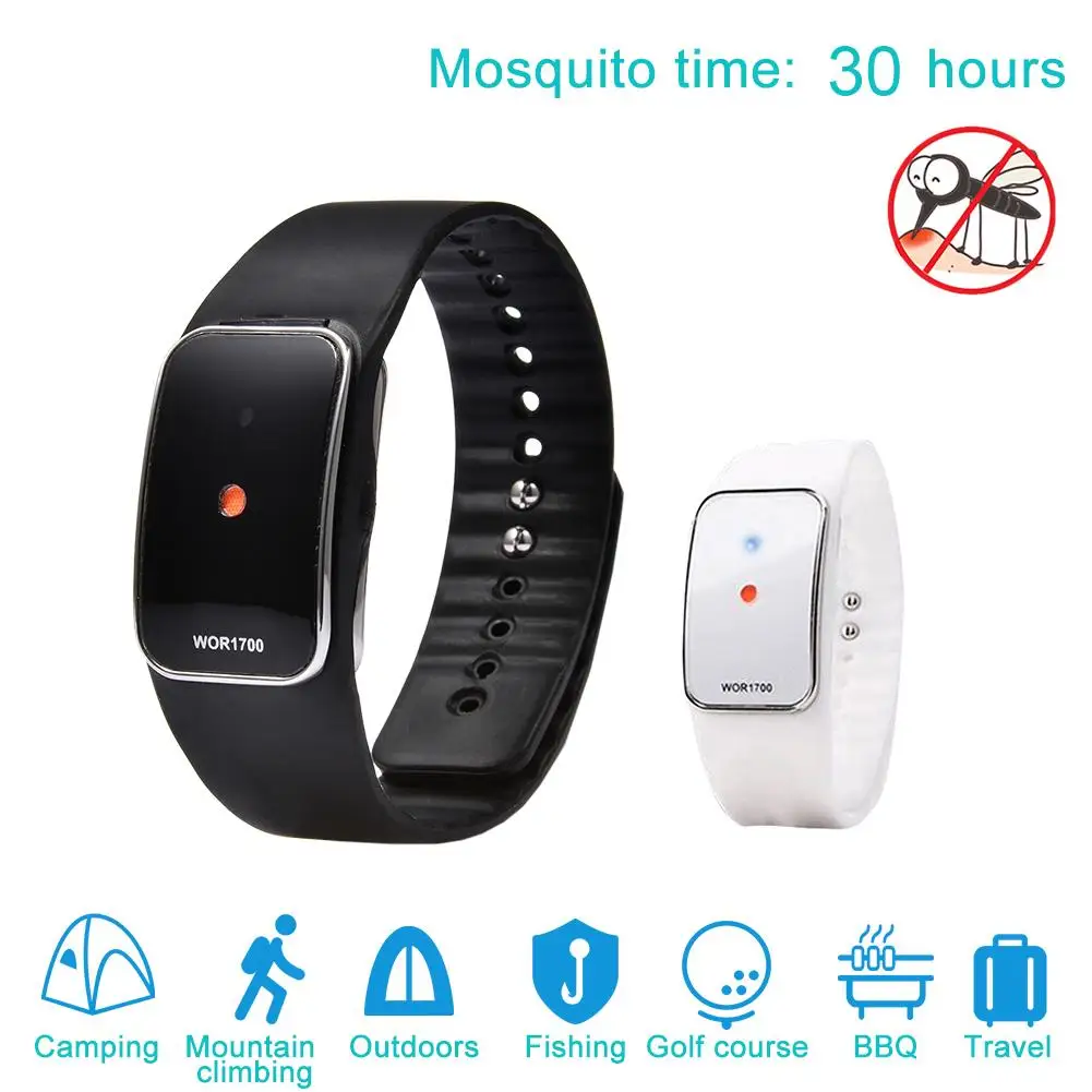 

Smart Ultrasonic Anti Mosquito Insect Pest Bugs Repellent Repeller Wrist Bracelet Mosquito Repellent Bracelet for Children Adult