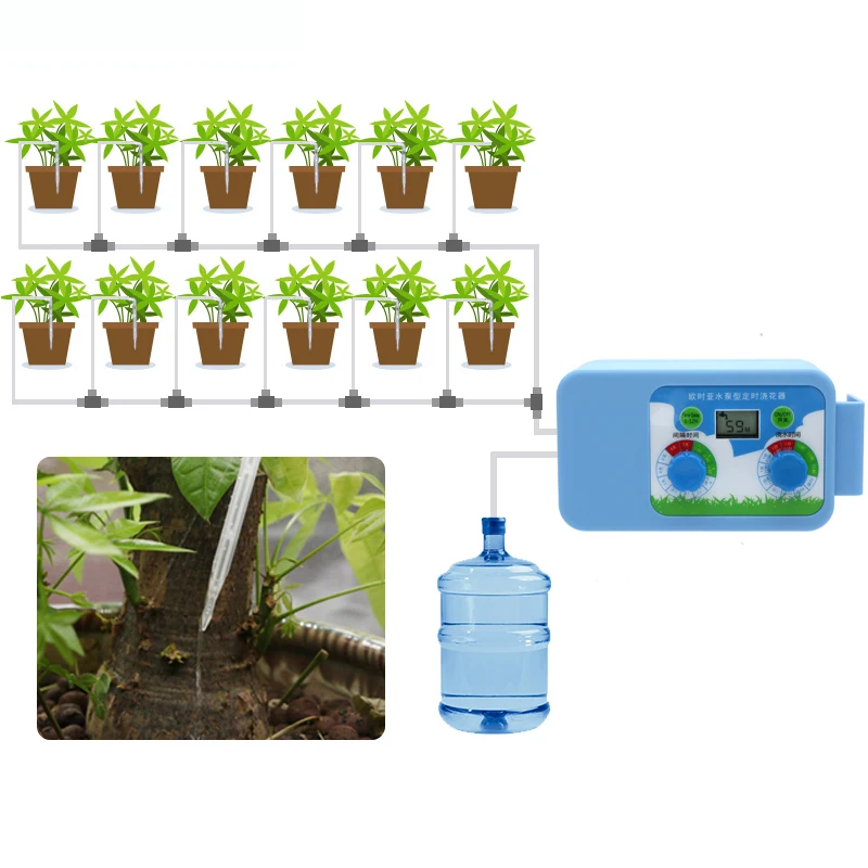 

New LED Convenient Micro Irrigation Set Watering Flowers Automatic Controller Timer Electronic Timer Water Garden Home Office