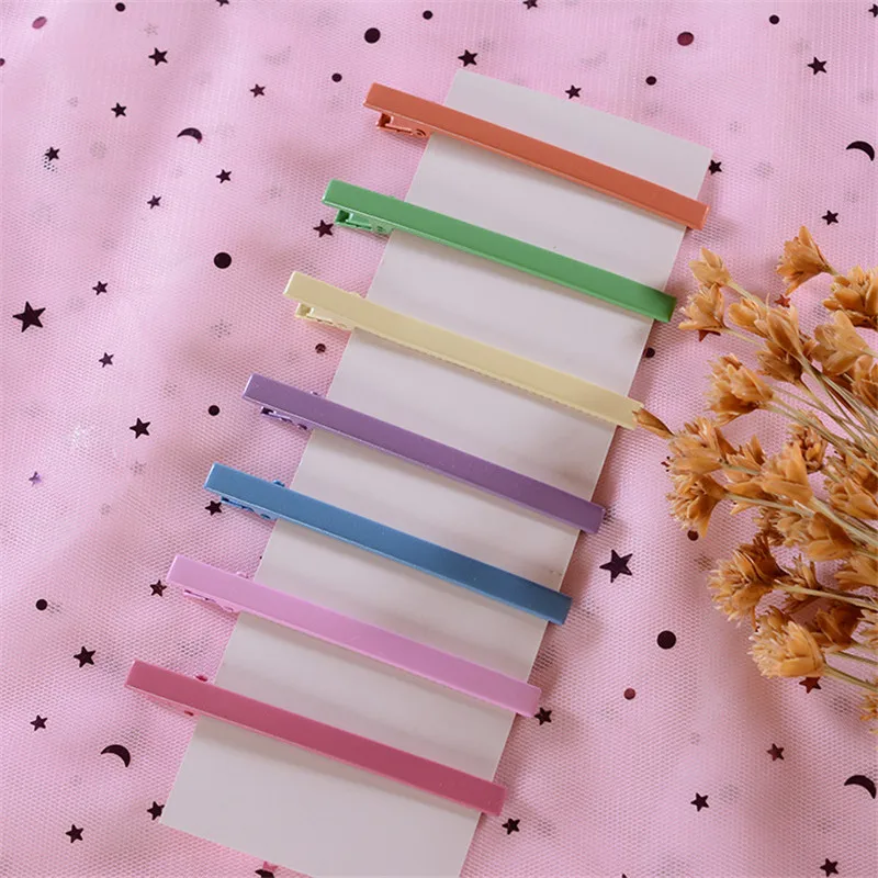 7+ N цвет bobby pins ins веб знаменитости матовый край клип Милая заколка для волос с кроликом челка корейские аксессуары для волос девушка заколки для волос