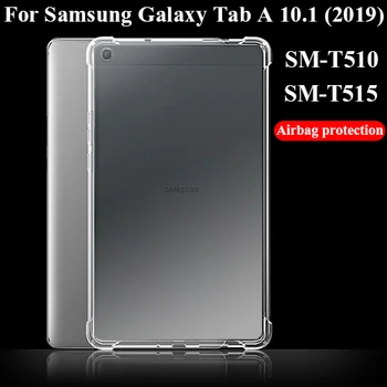 

Tablet case for Samsung Galaxy Tab A 10.1' 2019 Silicone soft shell TPU Airbag cover Transparent protection bag for SM-T510/T515