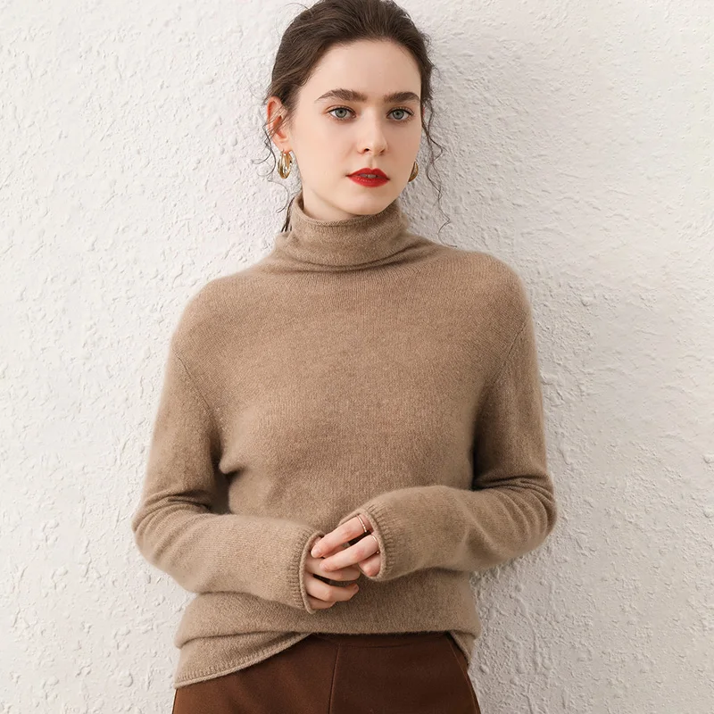 Turtleneck Pullover Warm Thickening Female Long