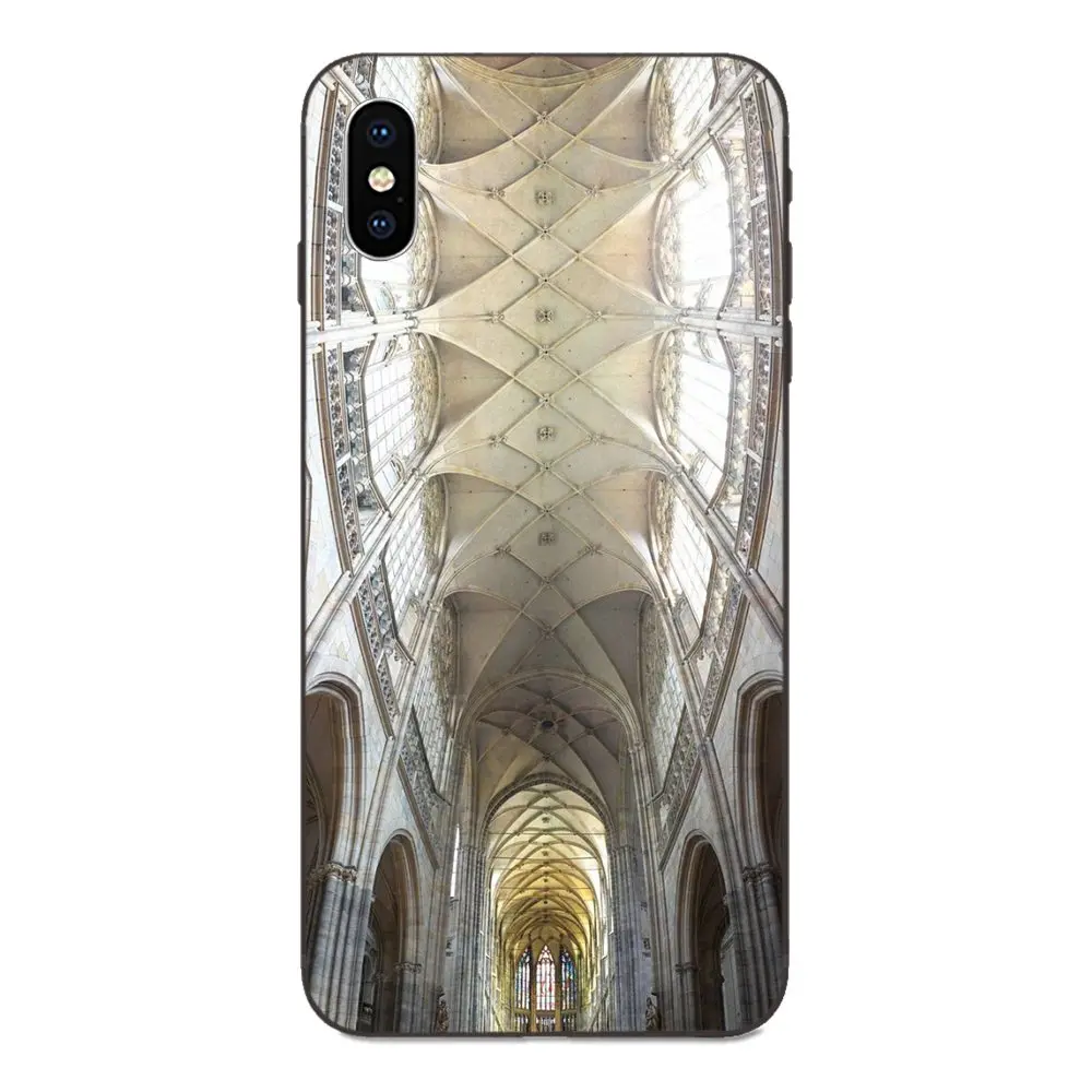 Для Apple iPhone 4 4S 5 5S SE 6 6S 7 8 Plus X XS Max XR Мягкий Силиконовый ТПУ Черный рисунок кожи Праги пейзаж - Цвет: as picture