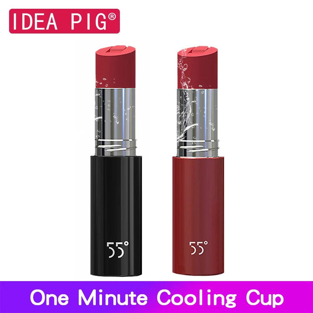 

2019 Lipstick Shape 55 Degree Mug Water Bottle DIY Thermos Thermo Cup Bottle Portable Cup for Home Tea Coffee Milk Woman Gift