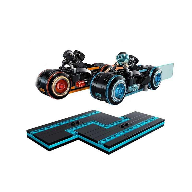 

BELA 10881 Ideas TRONS Legacy Light Cycles Model Building Blocks Enlighten Action Figure Toys For Children Christmas Gift