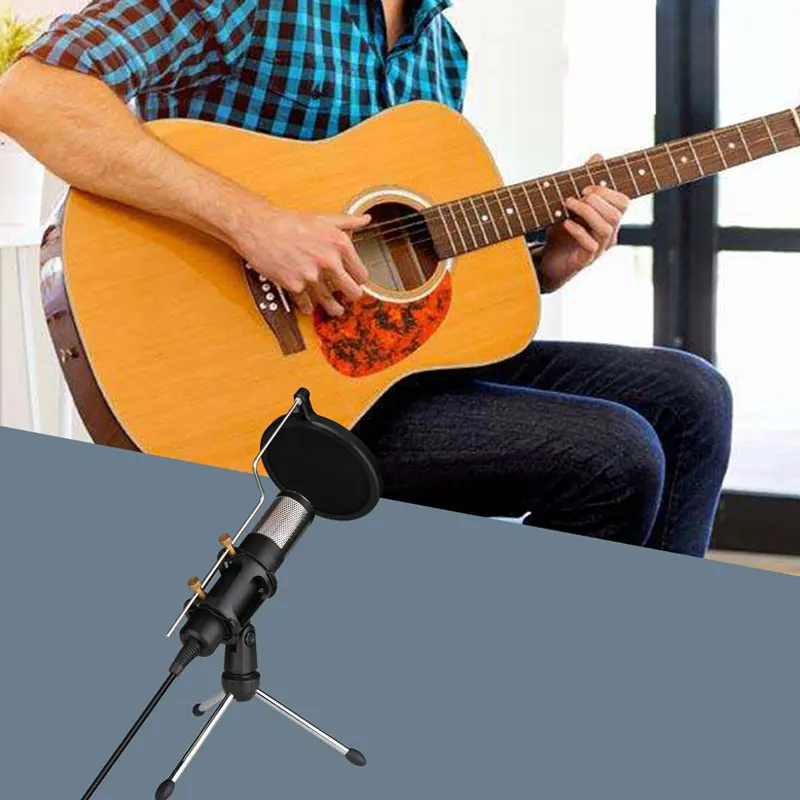 

Long-range Microphone USB Microphone Condenser Microphone Built-in Sound Card Recording Karaoke Singing For Phone Computer PC