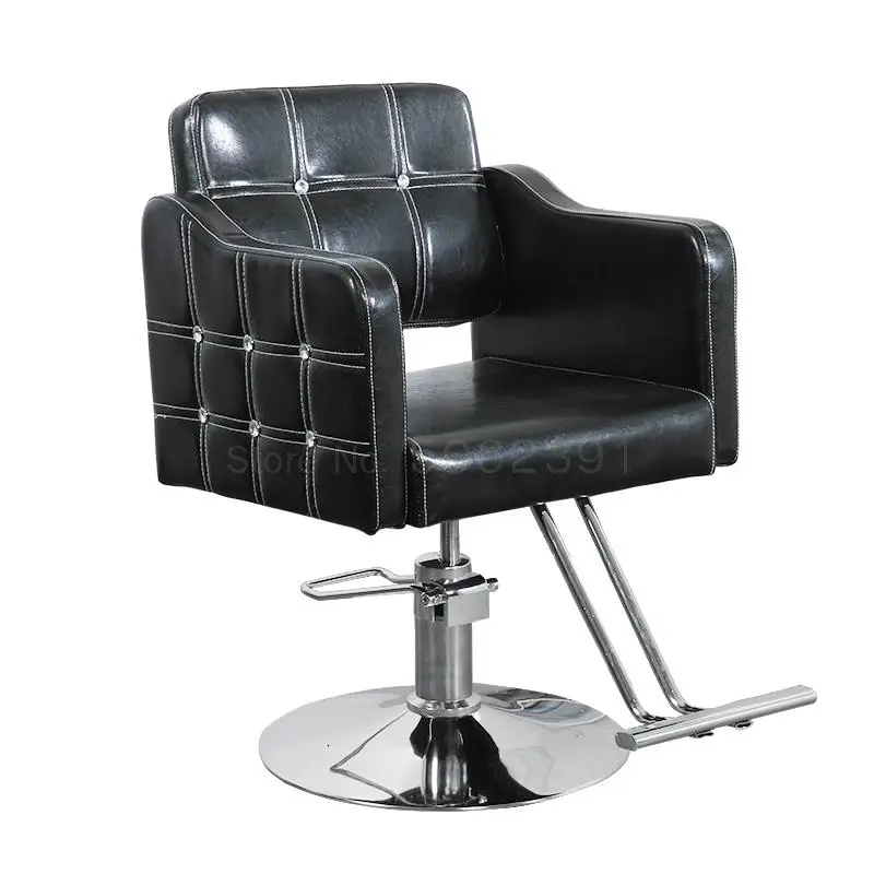 

Barber Chair Hair Salon Dedicated Seat High-end Hairdressing Lifting Rotary Haircut Chair Factory Direct