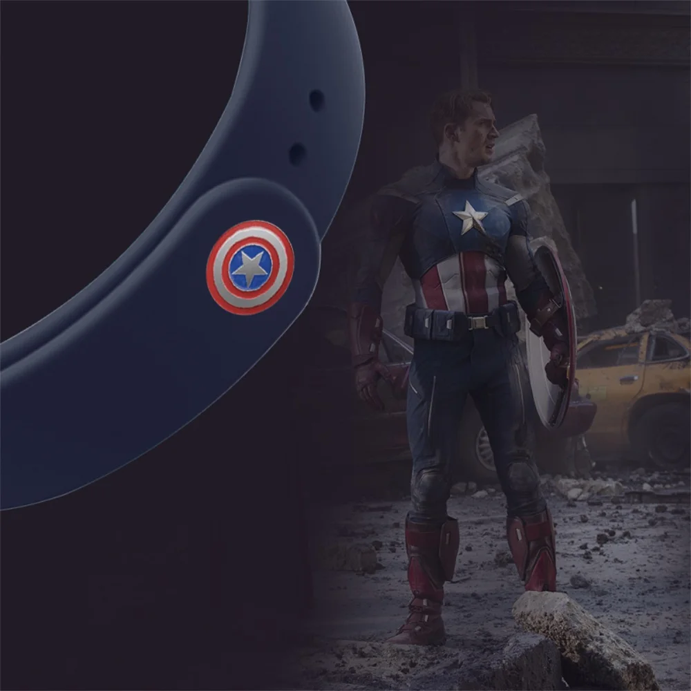 Marvel Avengers mi Band 4 ремешок для xiaomi mi Band 3 умный Браслет ремешок для xiaomi mi браслет на запястье силиконовые ремни