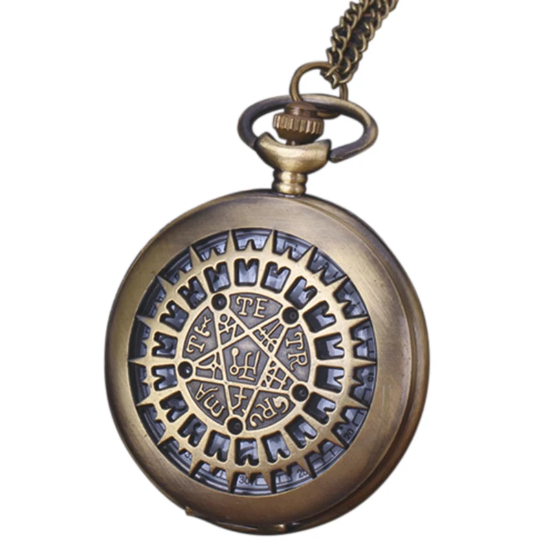 

Large Creative Necklace Watch Pocket Watch Retro Pocket Watch Star Table Pentagram Table