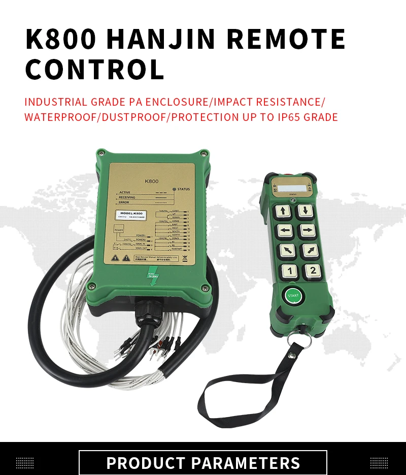 K800 8 botão remoto industrial controle remoto