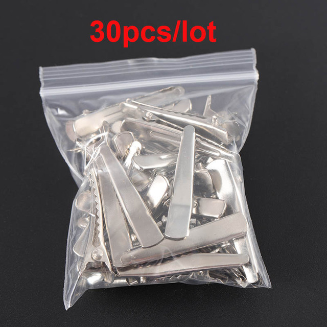 Hair Clips Base 25/30/35/45/50/60mm Sharp Prong Alligator Hairpin Blank Setting For DIY Jewelry Making Hair Accessories