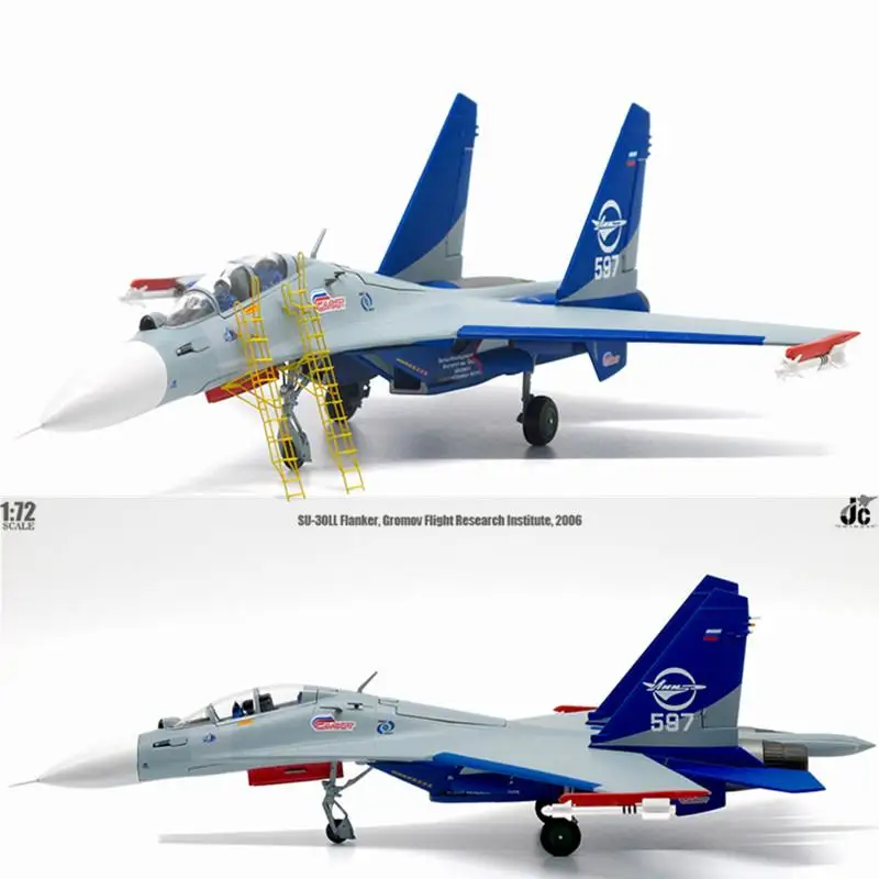 JC Крылья Su-30 su30LL истребитель ВВС России 1/72 литой самолет модель