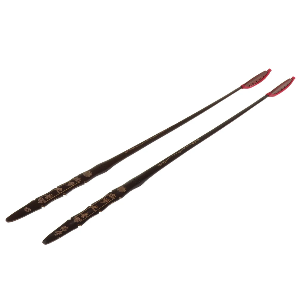 2pcs Sandalwood Chinese Dulcimer Yangqin Hammers Mallets With Case Box