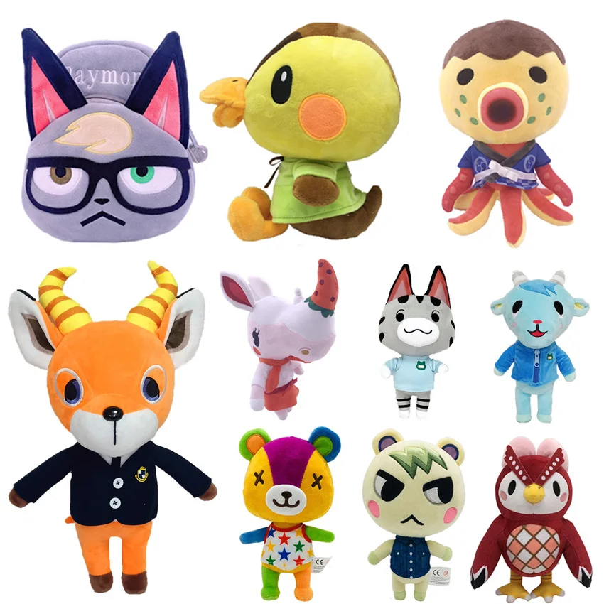 Animal Crossing Plush Toys Doll Cartoon Soft Stuffed Toy Animal Crossing New Horizons Raymond Peluche Doll for Children Gifts