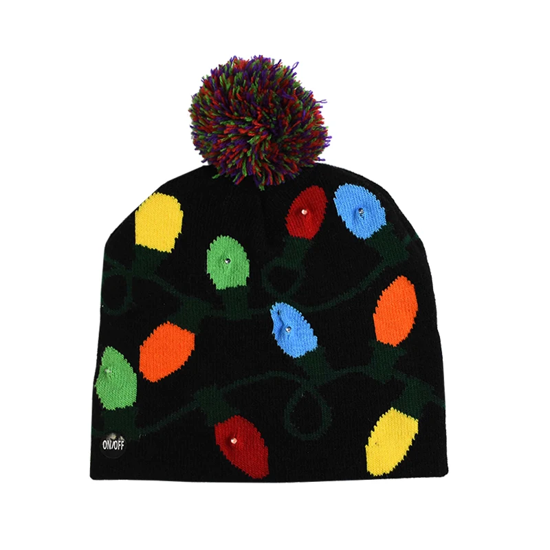 1pc Led Christmas Hats Beanie Sweater 