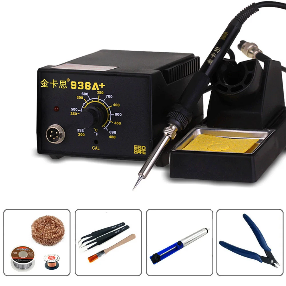 Kaisi-936A-Adjustable-Constant-Temperature-Electricity-Soldering-Iron-220V-60W-Electronic-Welding-Soldering-Station-Tools-kit