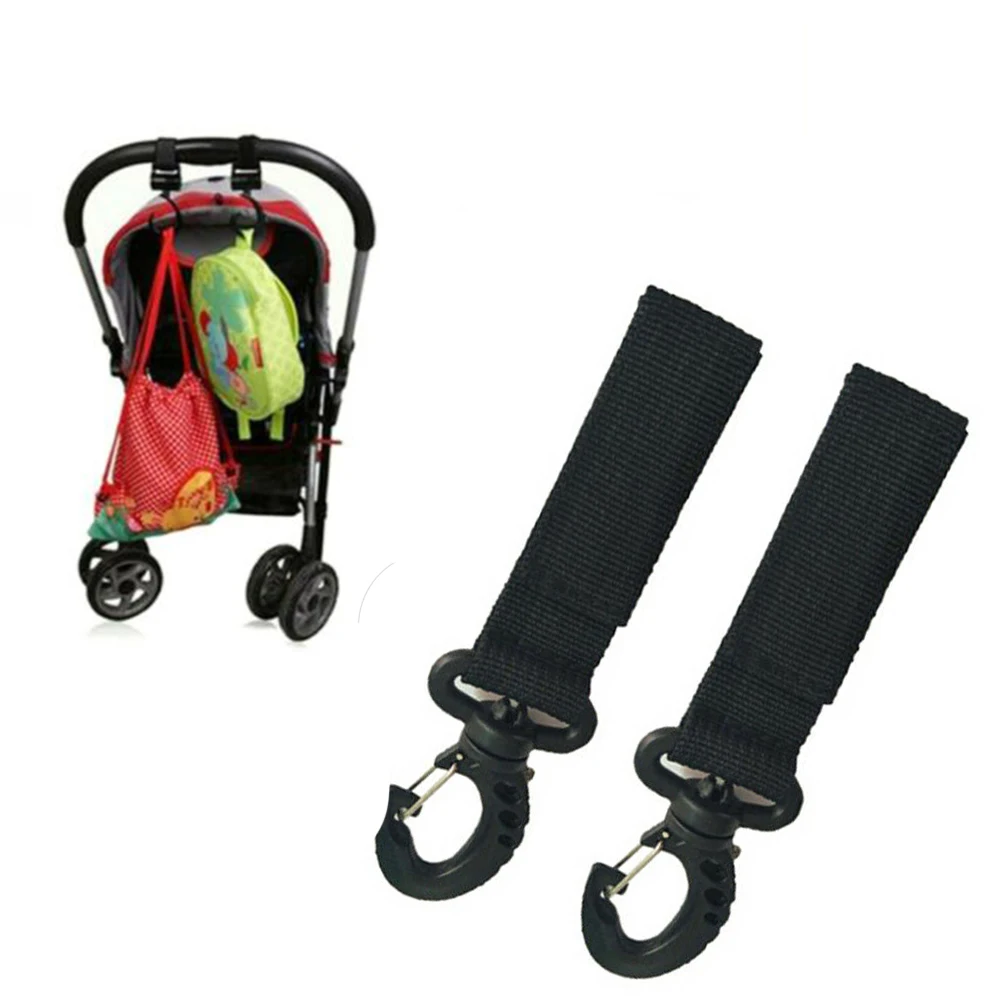 

1 Pair Clasp Lightweight Backpack Hanger Bag Clip Useful Portable Wheelchair Multifunction Baby Stroller Hooks Accessories