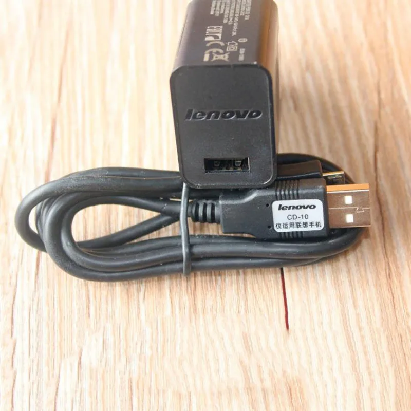 Оригинальное USB зарядное устройство Lenovo штепсельная вилка европейского