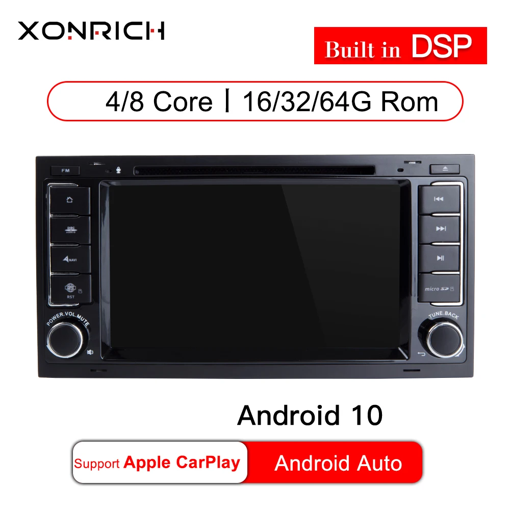 IPS DSP 4G Ram Android 10 GPS автомобильное радио для VW/Volkswagen/Touareg/Transporter T5 мультимедиа Naviagtion DVD