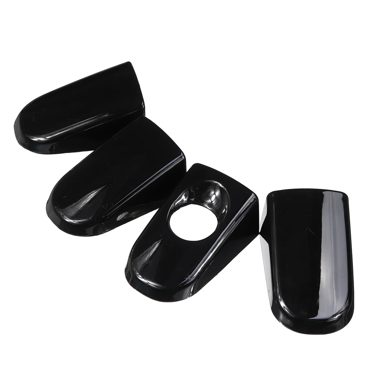 Textured Black Rear Exterior Outside Outer Door Handle Pair Set for Focus