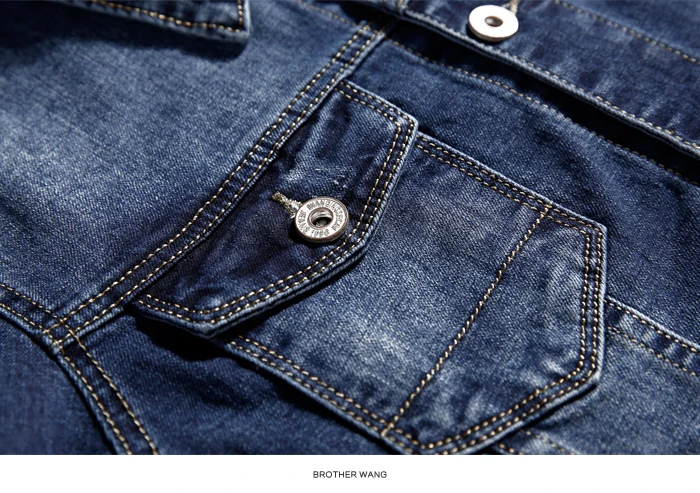 Мужская Тонкая джинсовая куртка Осенняя новая классическая стильная модная повседневная черная синяя джинсовая куртка и пальто Мужская брендовая одежда