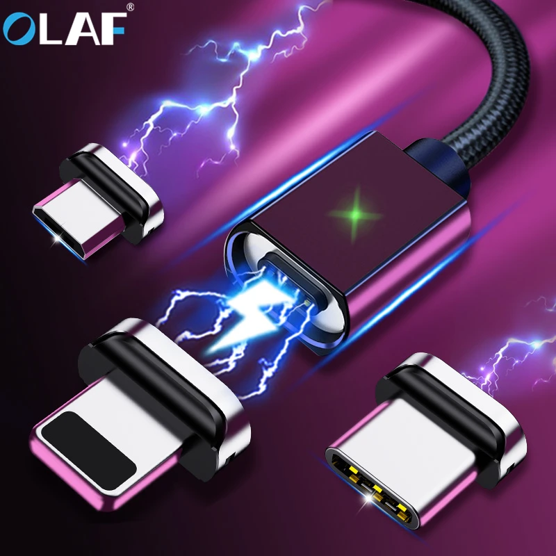 Магнитный USB-кабель Micro USB Type-C кабель для быстрой зарядки и передачи данных iphone